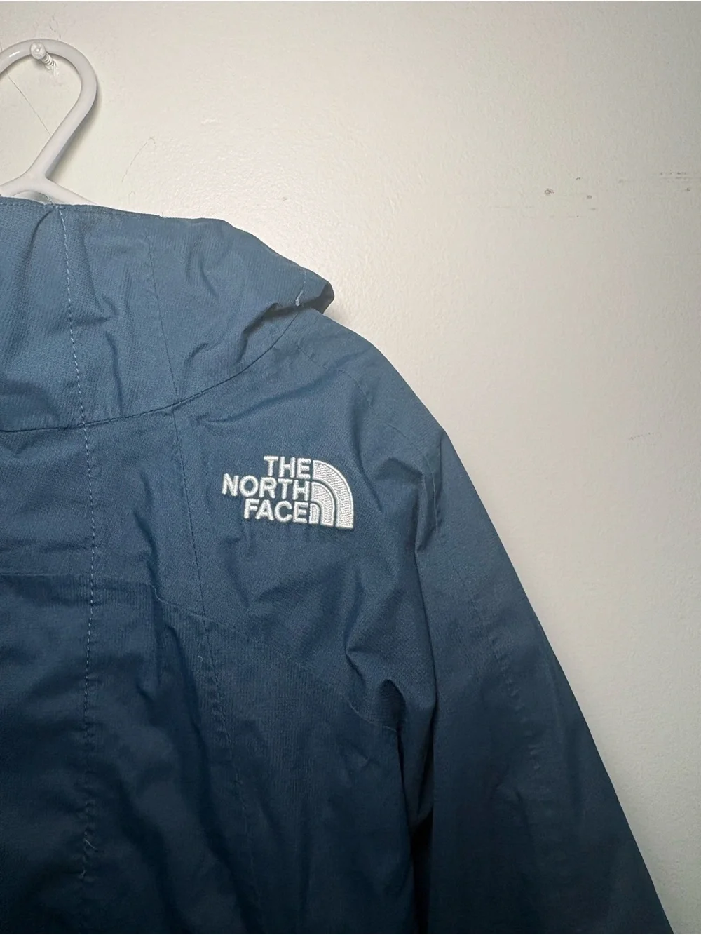 The North Face Girls XXS 5 Navy Blue Hyvent 2-1 Hooded Jacket Winter Fleece